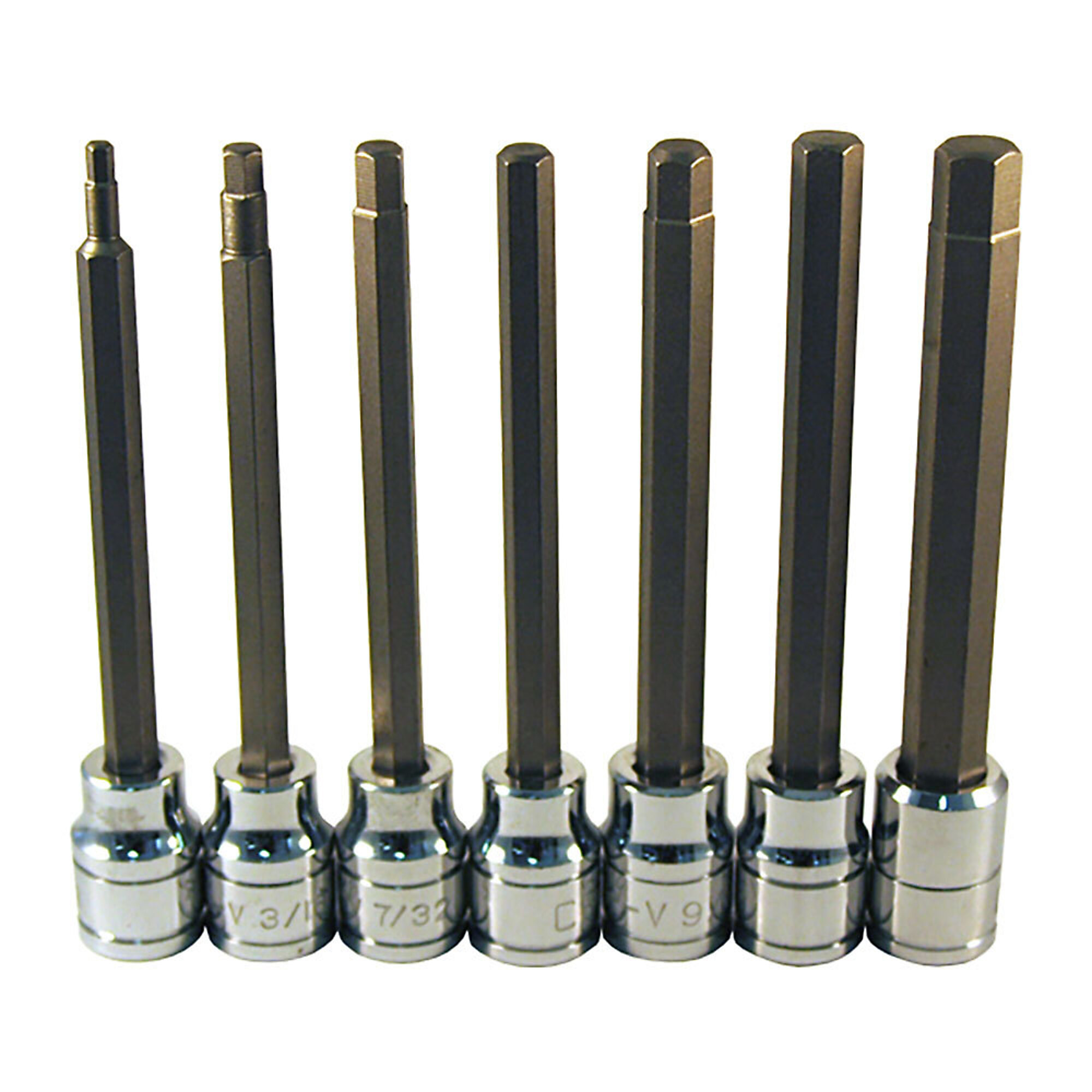 ATD Socket Hex Driver Set 7Pc X Long Fractional, Model# 10108